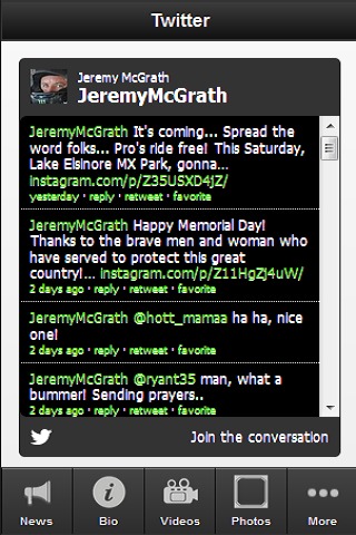 Jeremy McGrath Fan App截图4