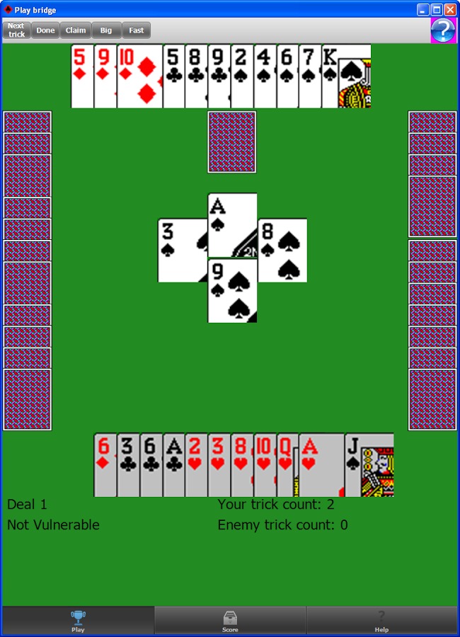 Play bridge solitaire截图2