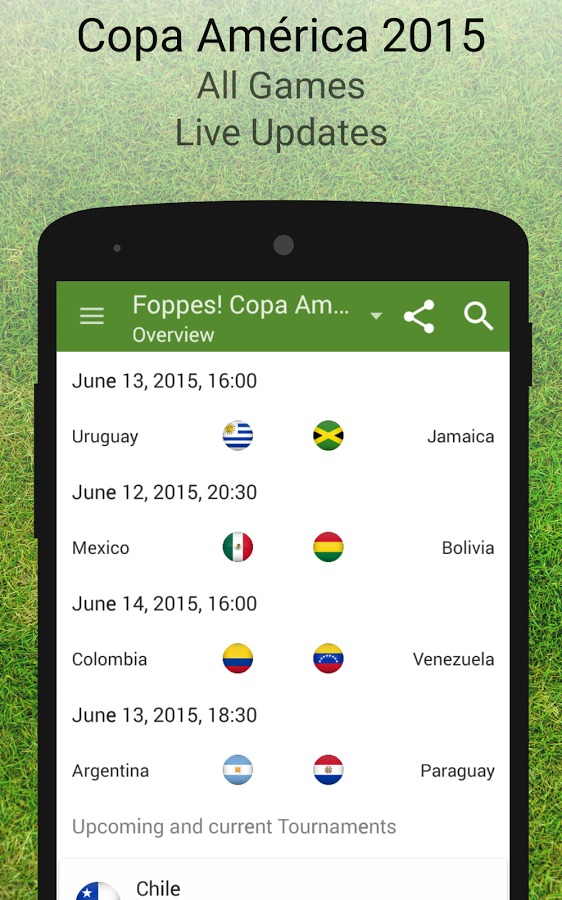 Copa América 2015 Schedule截图1