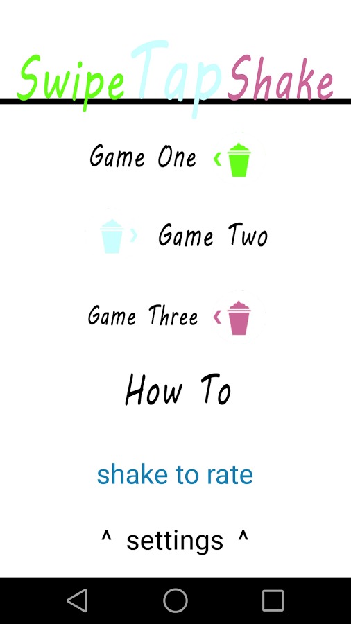 Swipe Tap Shake截图1