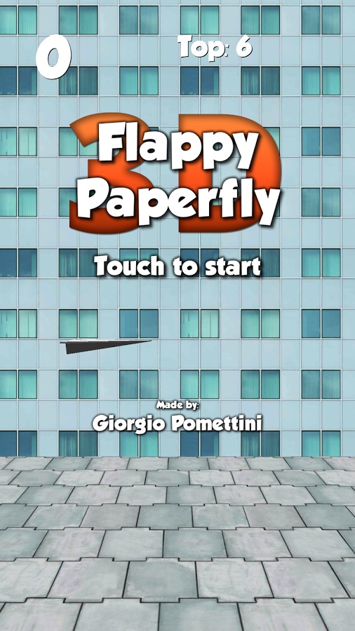 Flappy Paperfly 3D截图1