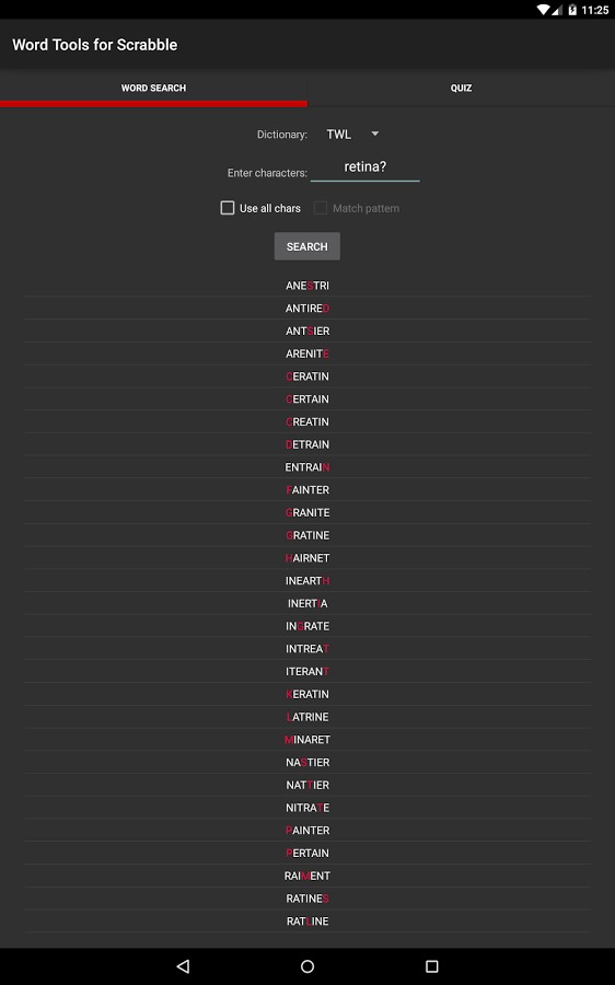 Scrabble Dictionary & Quiz截图3