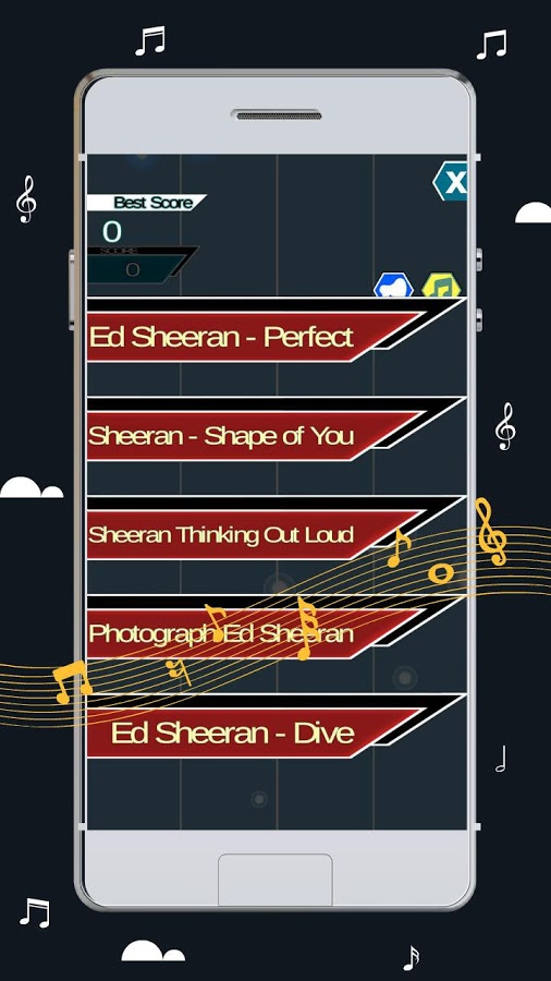 Ed Sheeran Piano Magic Tiles Game截图4