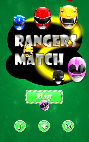 Colored Rangers match game截图1