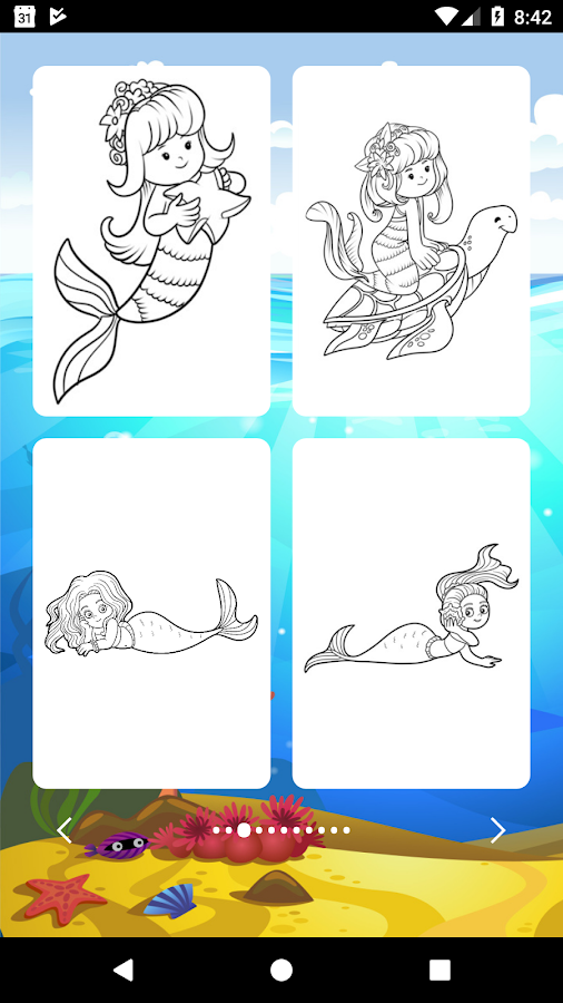 Mermaids Game Coloring截图2