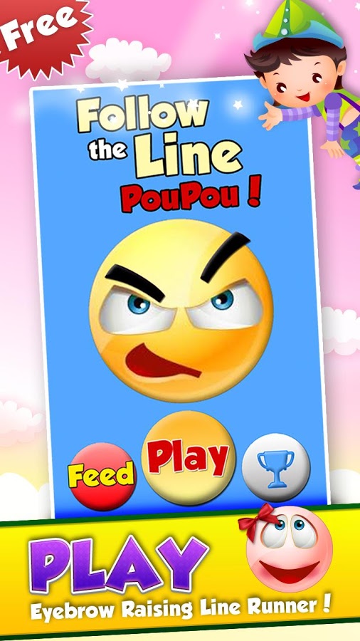 Follow The Line Pou Pou截图1