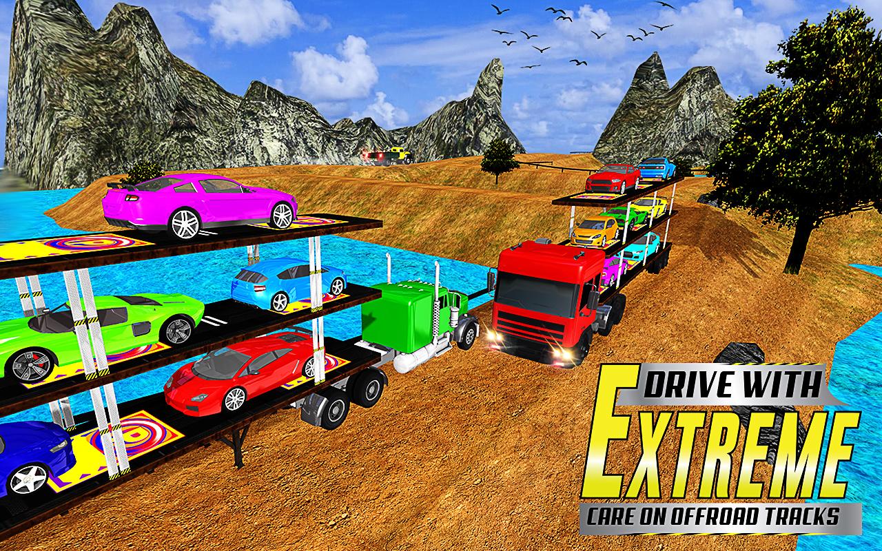 Offroad Car Transport Trailer Sim: Transport Games截图3