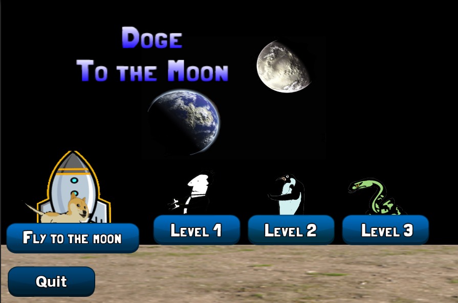 Doge To The Moon Dogecoin Game截图1