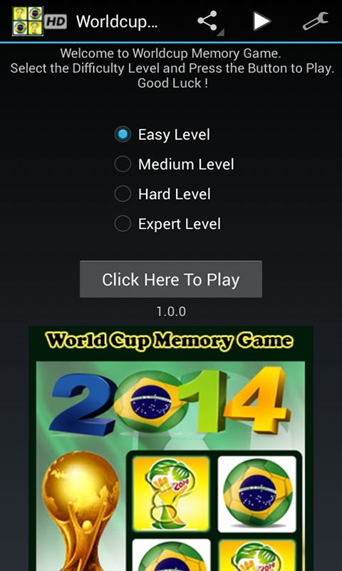 Worldcup Memory Game截图1