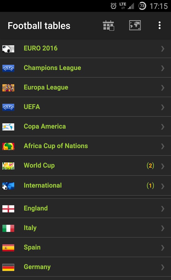 Football Leagues Tables截图2