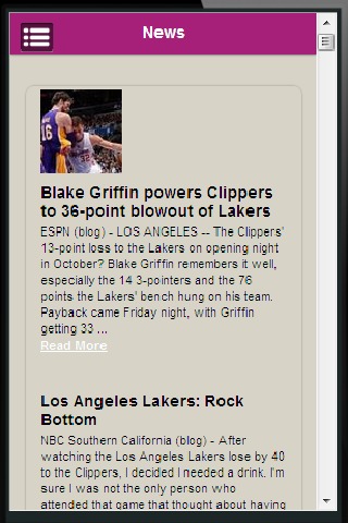 Lakers Basketball Fan App截图3