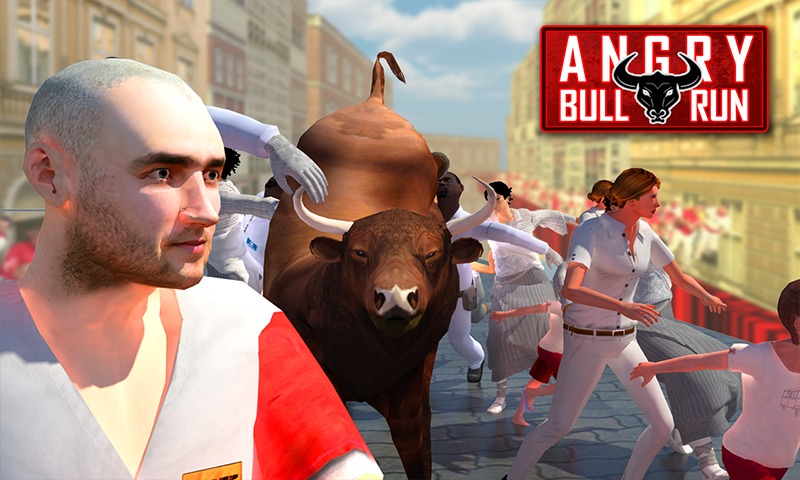 Angry Bull Run 3D simulator截图2