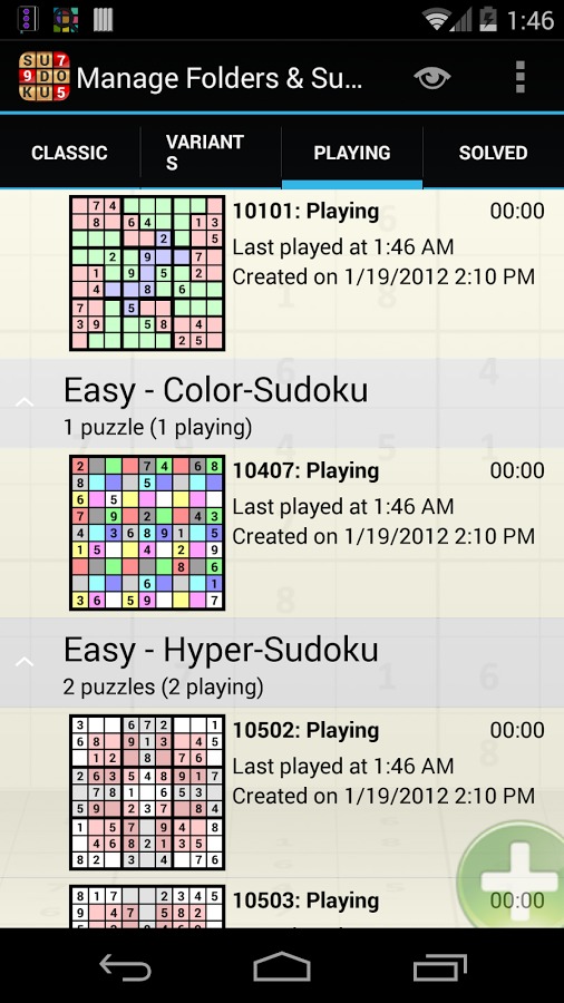 Sudoku Grab'n'Play Free截图3