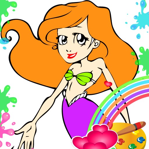 Mermaid Kids Coloring截图3