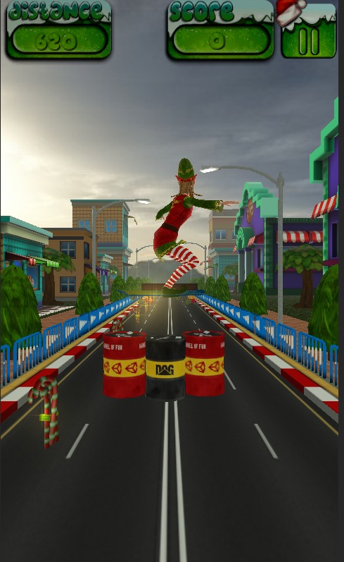 X-Mas Skate Run 3D截图2