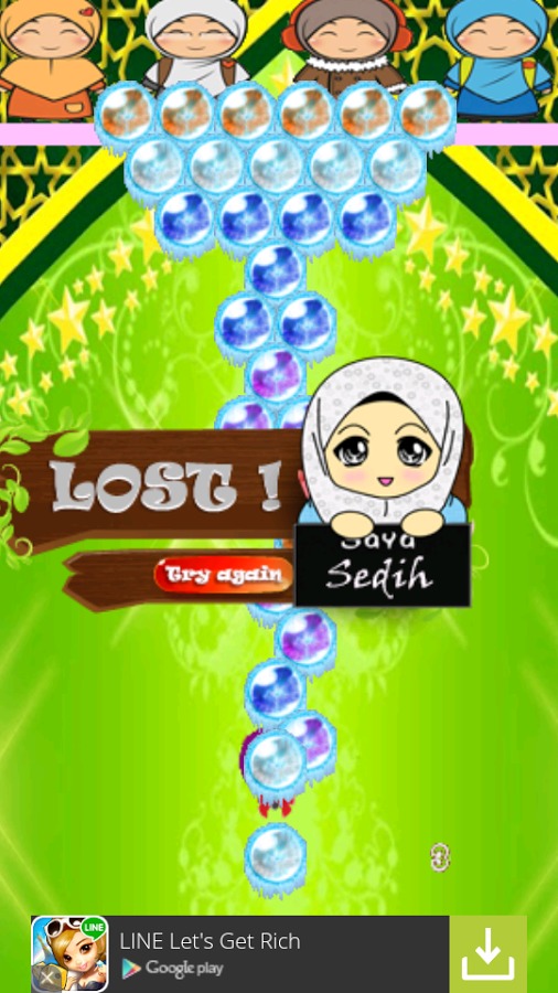 Hijab Bubble Game截图3