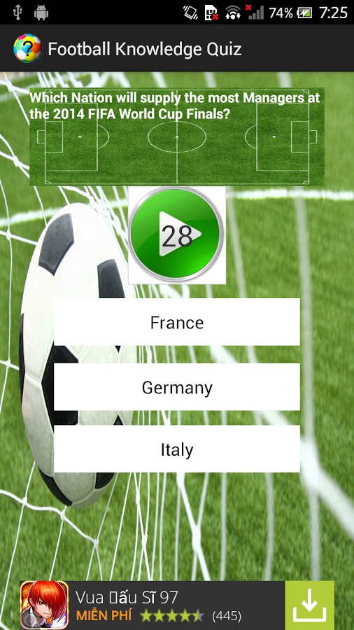 Football Knowledge Quiz截图1