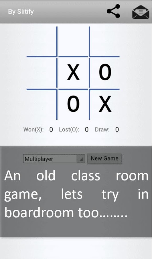 Slitify 0-X (TIc Tac Toe)截图1