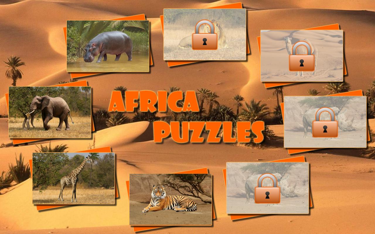 Africa Puzzles for kids (Lite)截图3