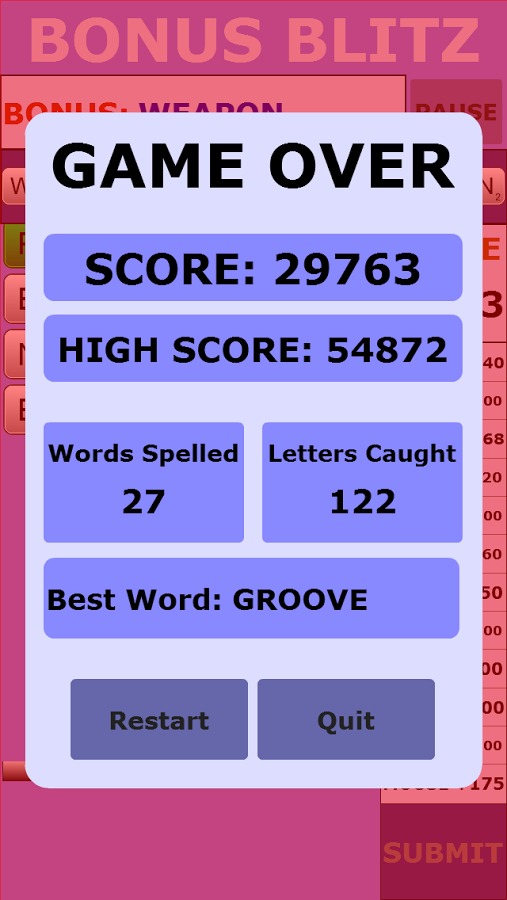 Word Fall Blitz截图5