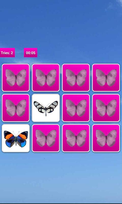 Butterflies Memory Game截图5