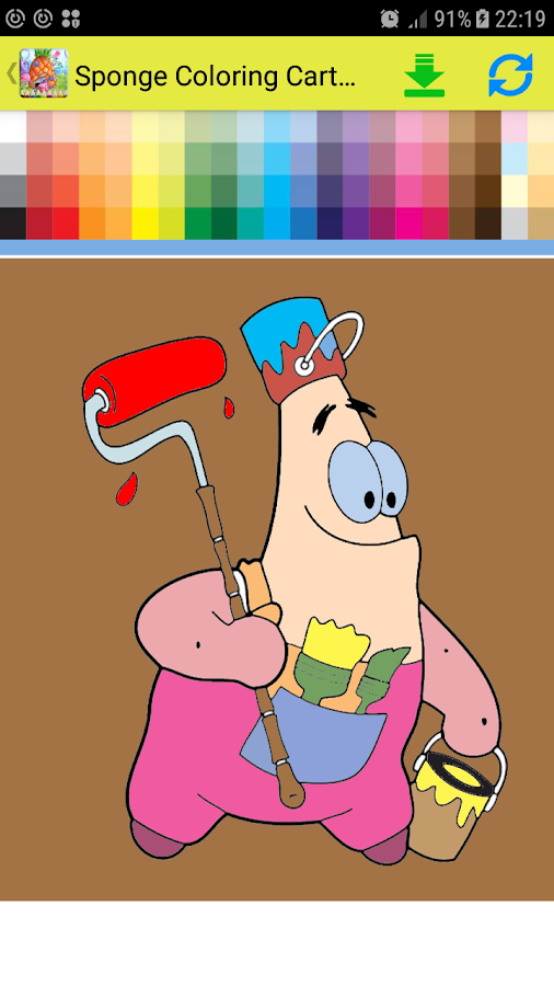 Sponge Coloring Cartoon Book截图3