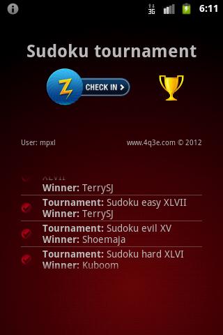 Sudoku Tournament截图1