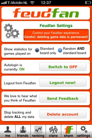 Feudfan - Wordfeud tracker截图5