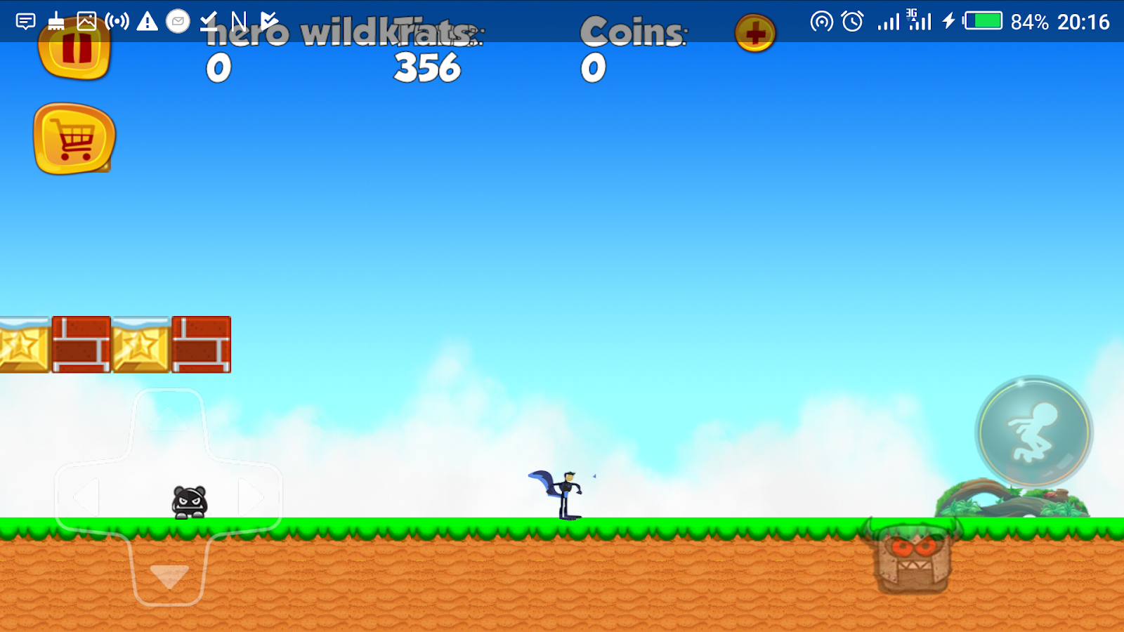 Wild hero Kratts Adventure Run截图1