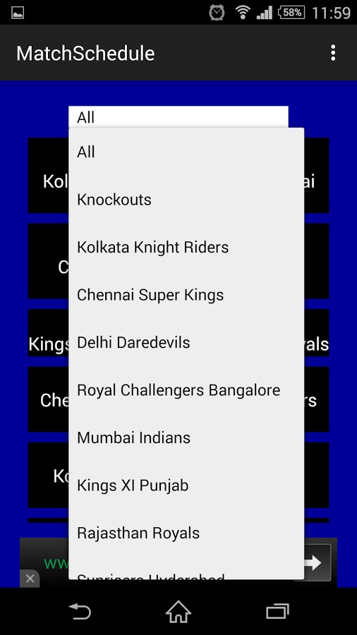 IPL Schedule With Alert截图3