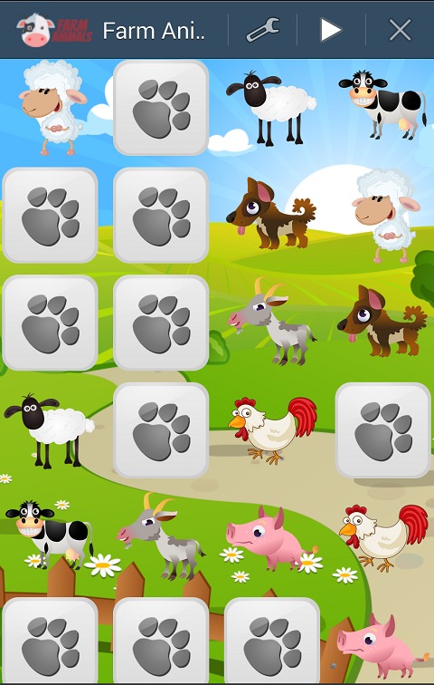 Matching Game Farm Animals截图5