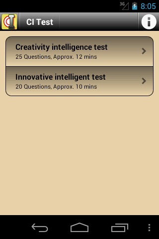 CI Intelligence Test截图1