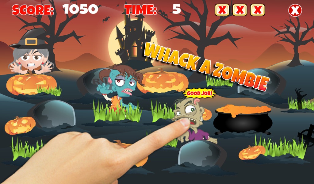 FREE Whack A Zombie Game截图2