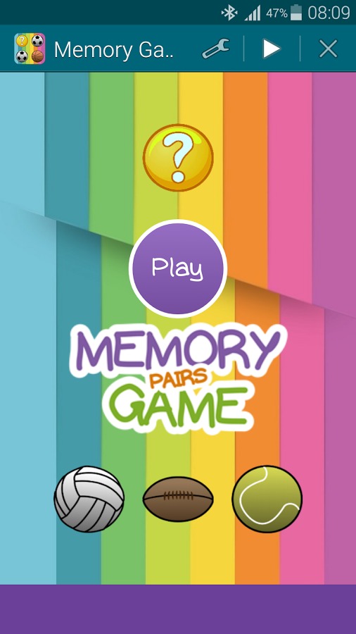 Sports 1, Memory Game (Pairs)截图1