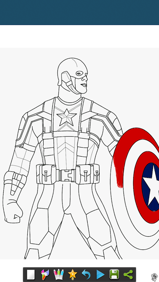 Kids Coloring Games: Superhero Book Pages截图4