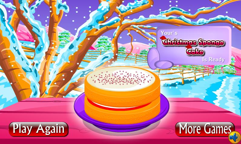 Christmas Sponge Cake Cooking截图4