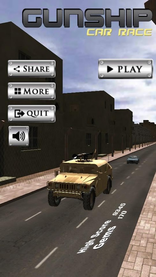 Gunship Car Race截图1