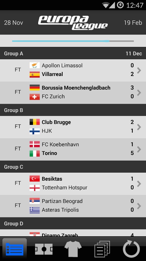 LiveScore Europa League截图1