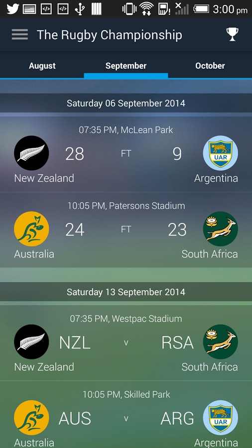 All Blacks: Rugby Union App截图3