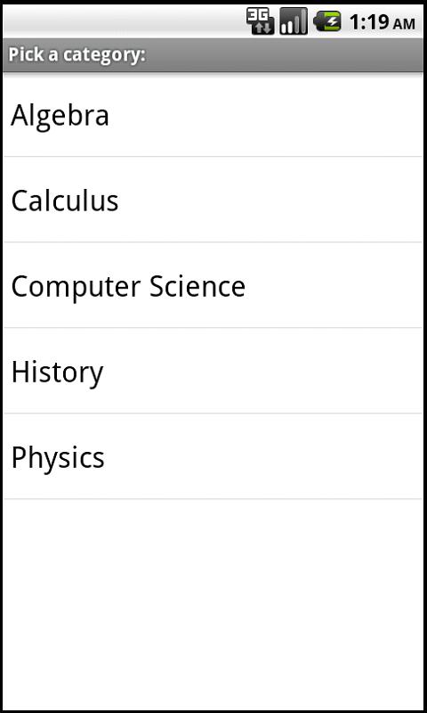 Academic Trivia Game截图2