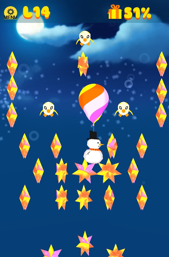 Snowman Falldown Game - Free截图5