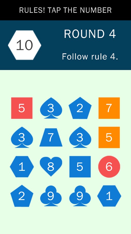 Rules! Tap the numbers截图2