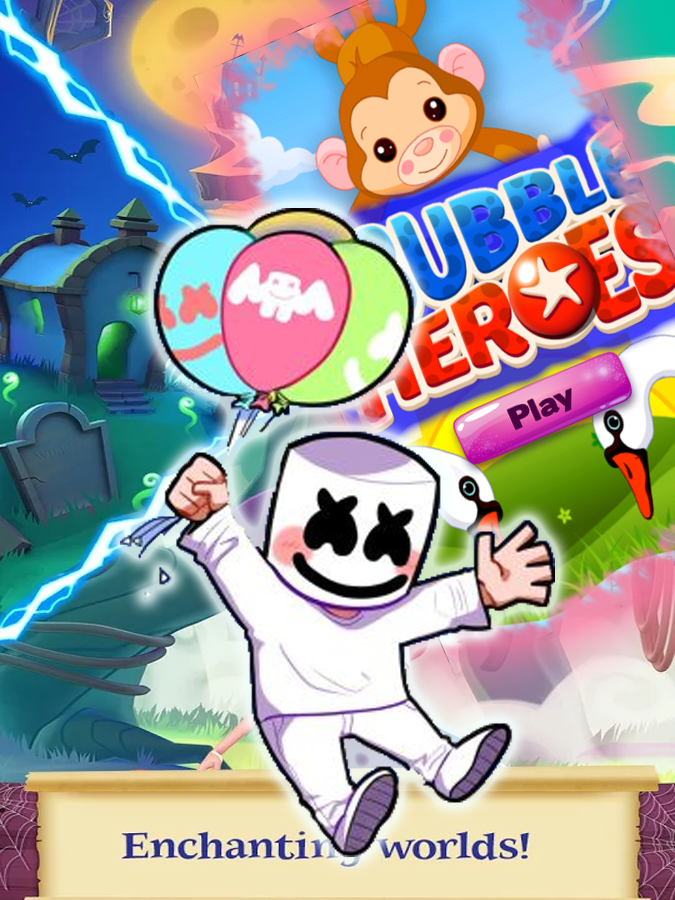 Marshmallow Hero Bubble截图1