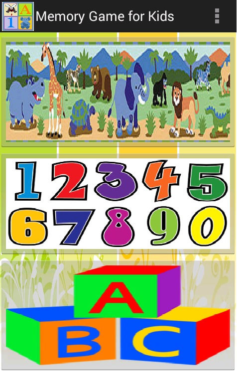 Kids Memory Game (with sound)截图1