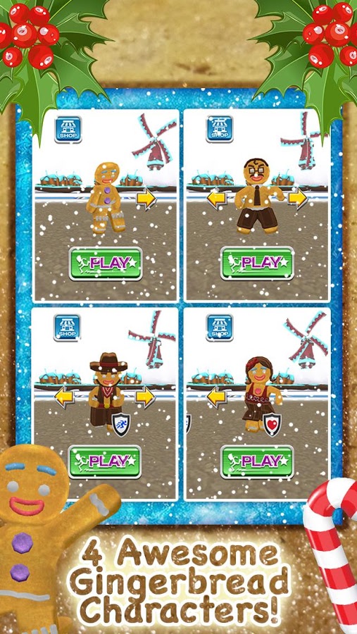 3D Gingerbread Dash Game FREE截图1