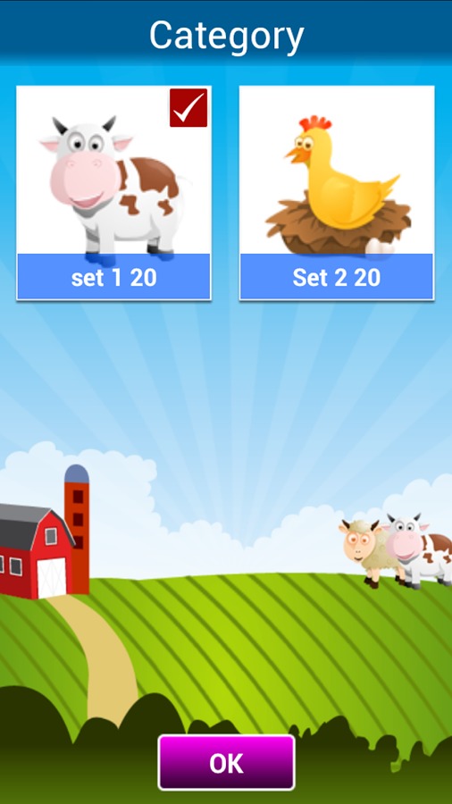 Farm matching Memory game截图5