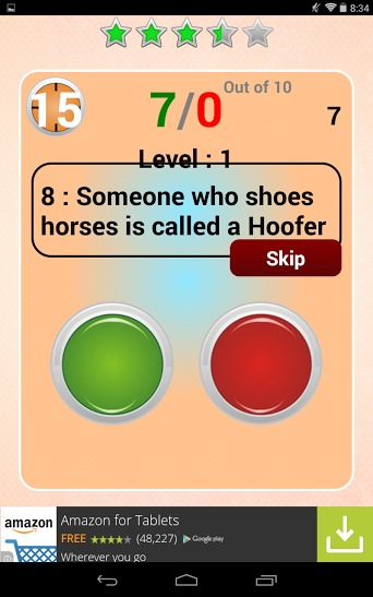 Horses True Or False Game截图4