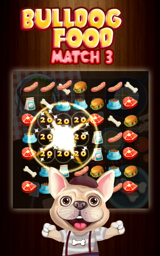 French Bulldog Food Match 3截图4