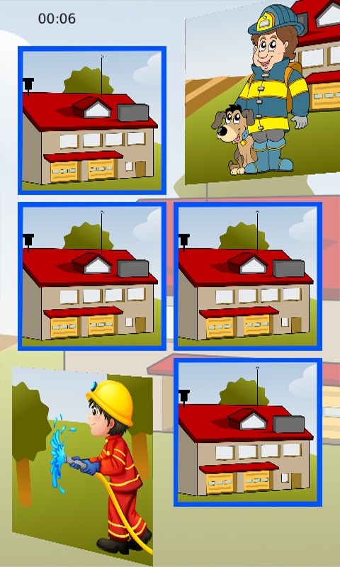 Fireman Samy Memory Puzzle截图4