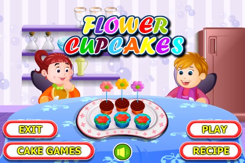 Flower Cupcakes Cooking截图1